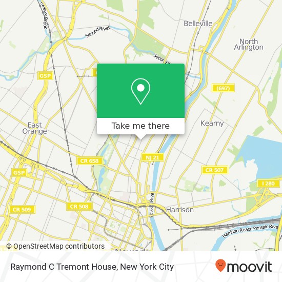 Raymond C Tremont House map