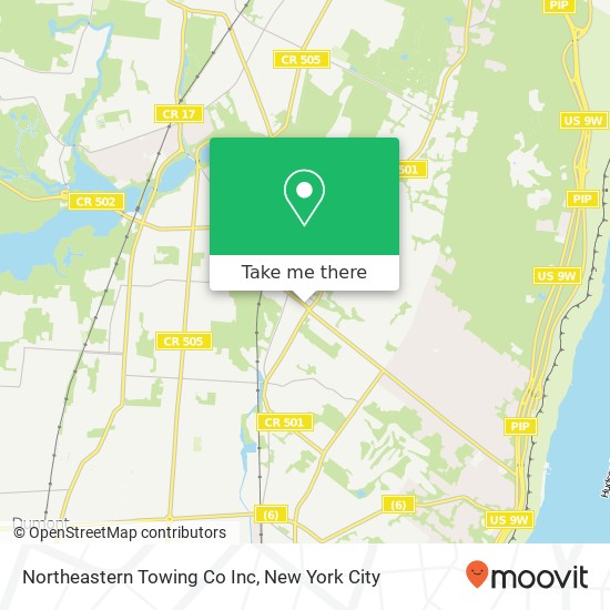 Northeastern Towing Co Inc map