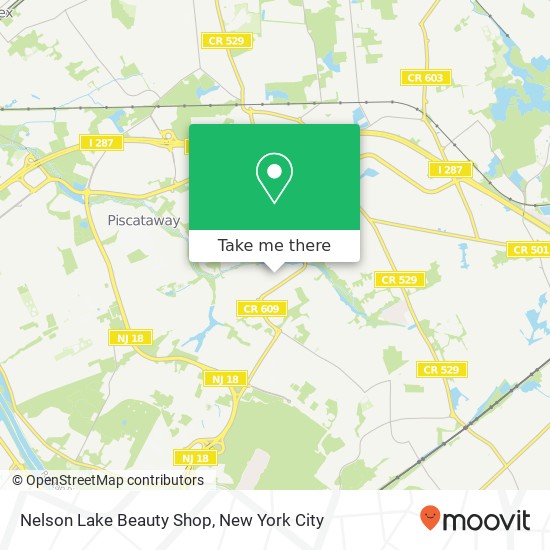 Nelson Lake Beauty Shop map