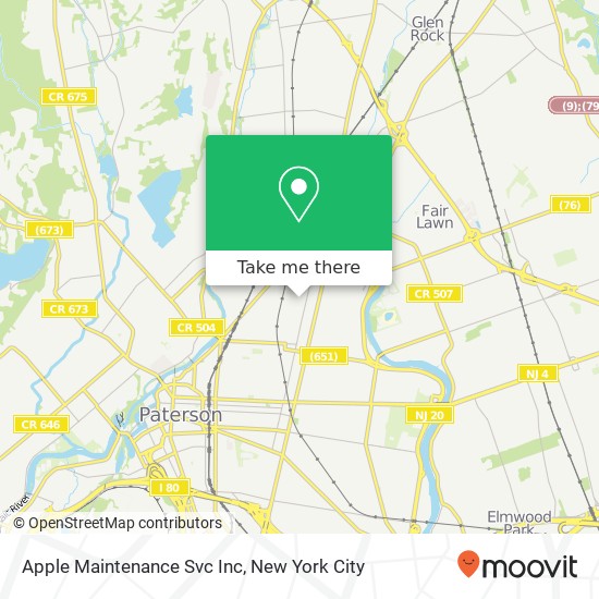 Apple Maintenance Svc Inc map