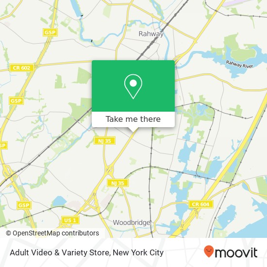 Mapa de Adult Video & Variety Store