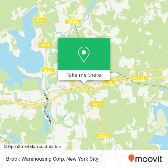 Brook Warehousing Corp map