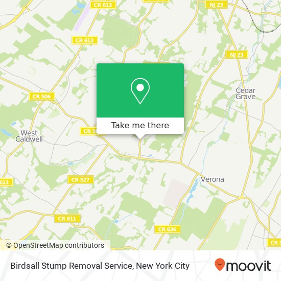 Birdsall Stump Removal Service map