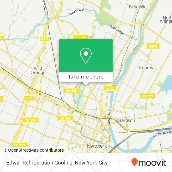Mapa de Edwar Refrigeration Cooling