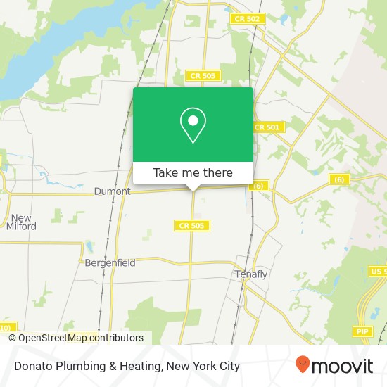 Mapa de Donato Plumbing & Heating