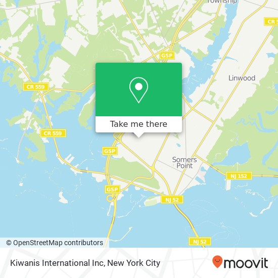 Kiwanis International Inc map