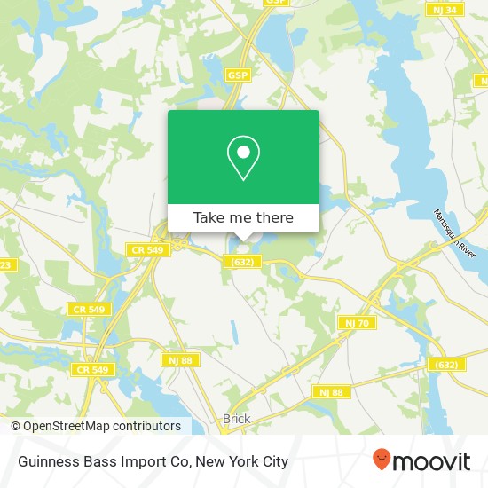 Guinness Bass Import Co map