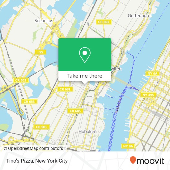 Mapa de Tino's Pizza