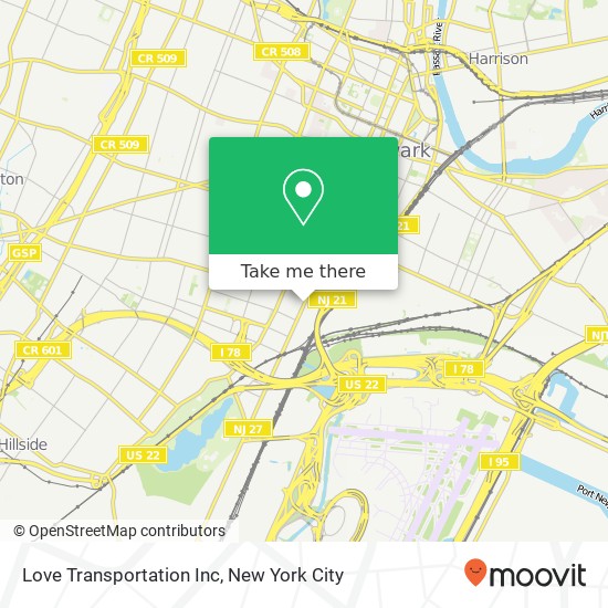 Mapa de Love Transportation Inc