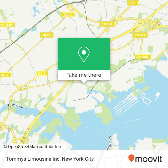 Mapa de Tommys Limousine Inc