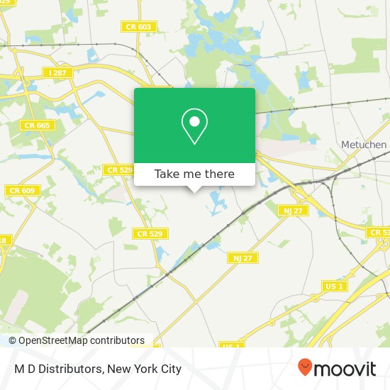 M D Distributors map