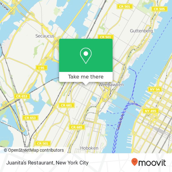 Juanita's Restaurant map