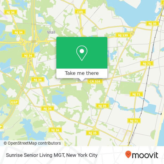 Mapa de Sunrise Senior Living MGT