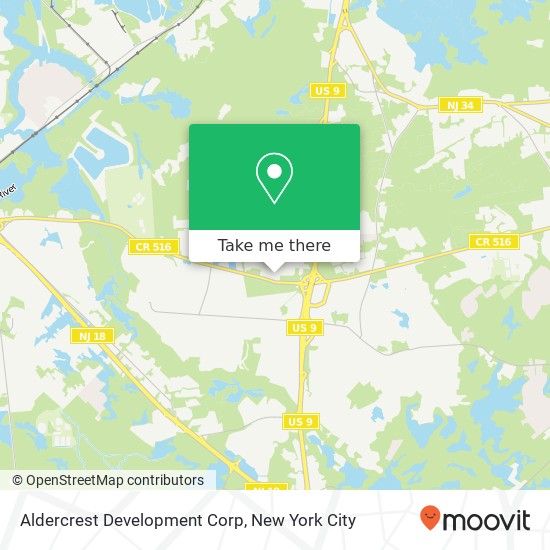 Mapa de Aldercrest Development Corp