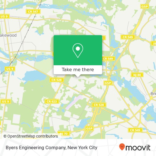 Byers Engineering Company map