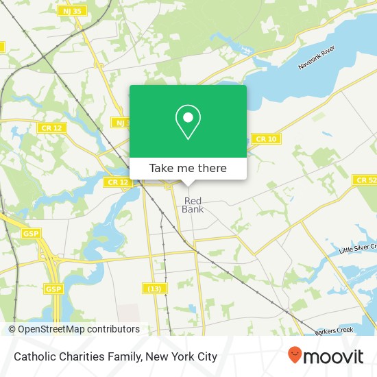 Catholic Charities Family map