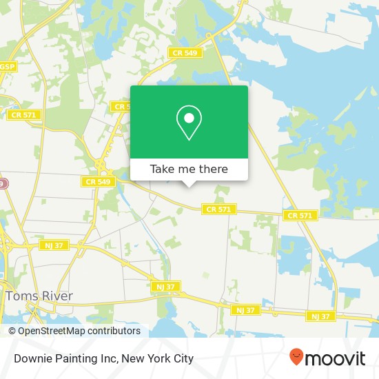 Downie Painting Inc map