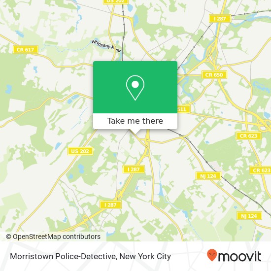 Morristown Police-Detective map