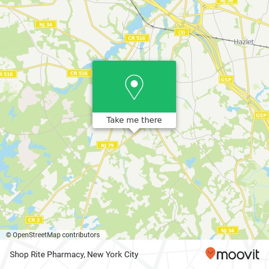 Mapa de Shop Rite Pharmacy