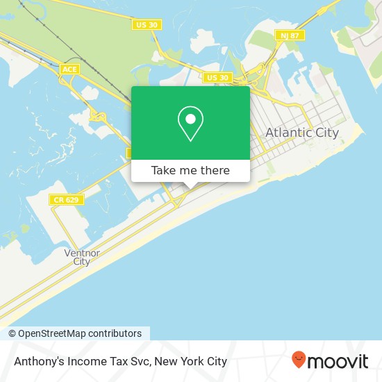 Anthony's Income Tax Svc map