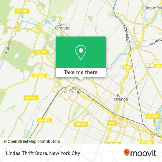 Mapa de Lindas Thrift Store