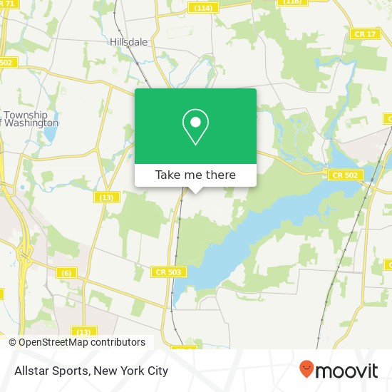 Allstar Sports map