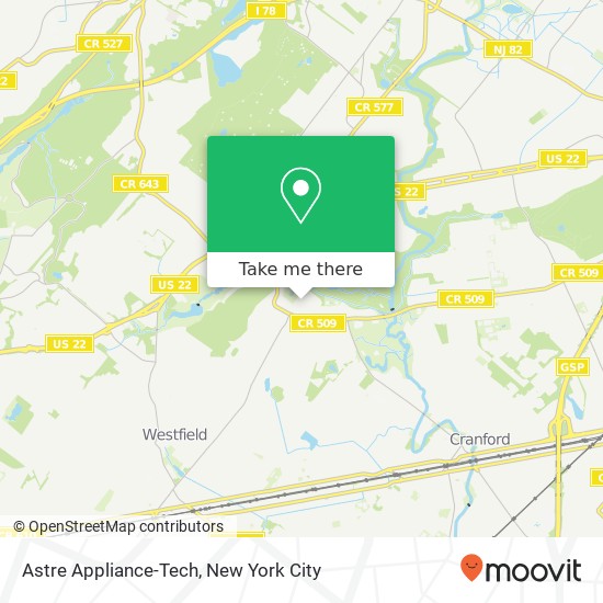 Astre Appliance-Tech map