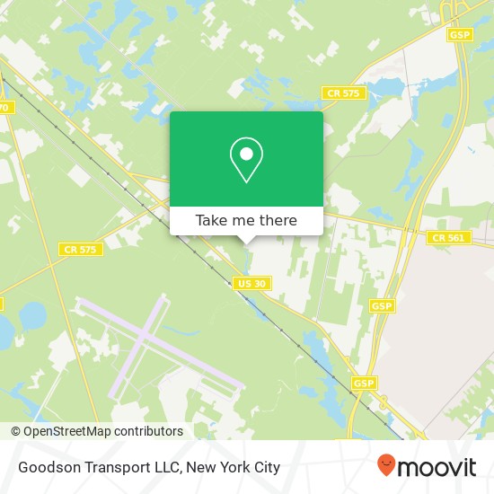 Mapa de Goodson Transport LLC