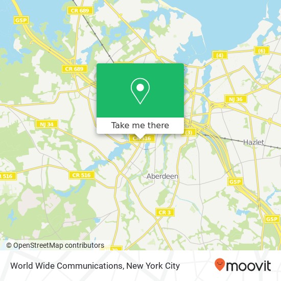 Mapa de World Wide Communications