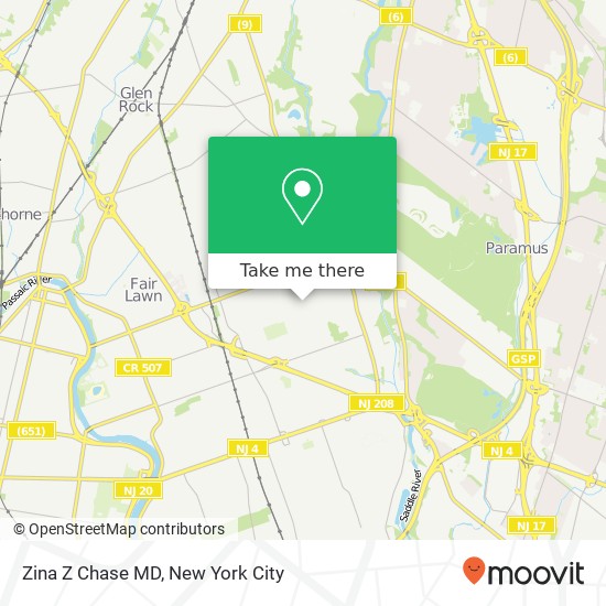 Zina Z Chase MD map