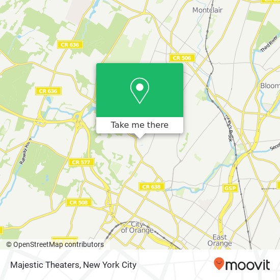 Majestic Theaters map