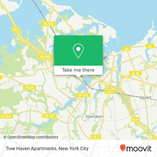 Mapa de Tree Haven Apartments