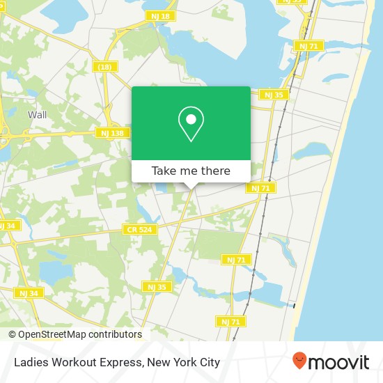 Ladies Workout Express map