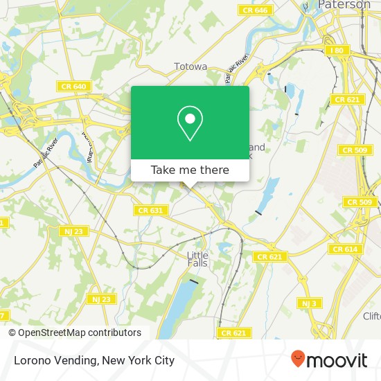 Lorono Vending map