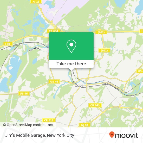 Jim's Mobile Garage map