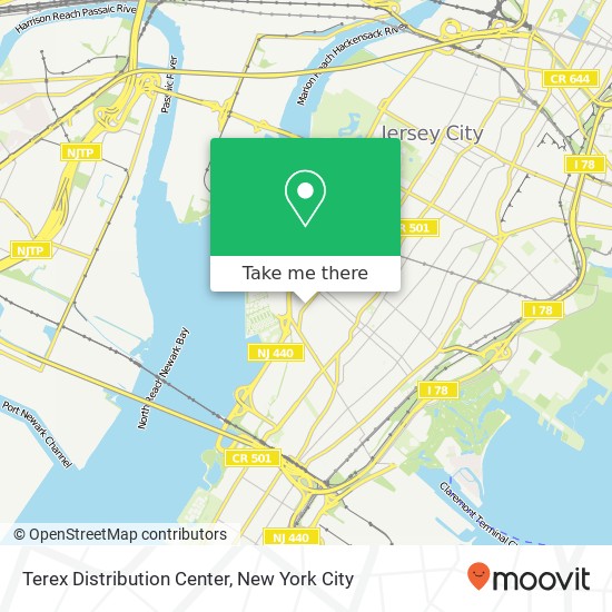Mapa de Terex Distribution Center