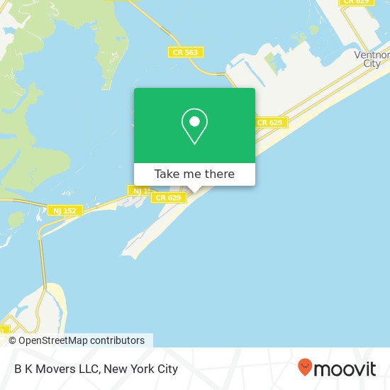 B K Movers LLC map