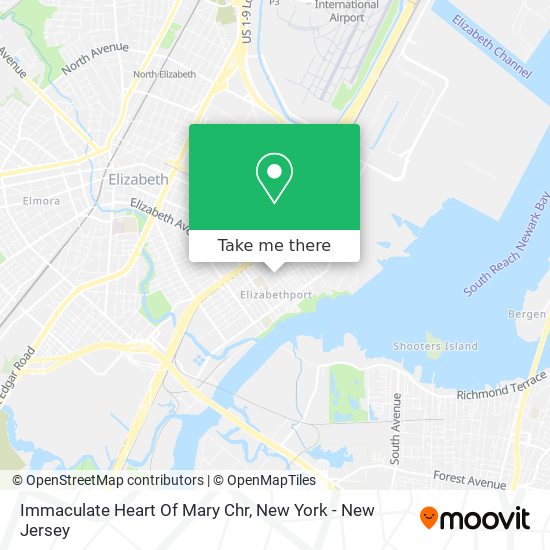 Immaculate Heart Of Mary Chr map
