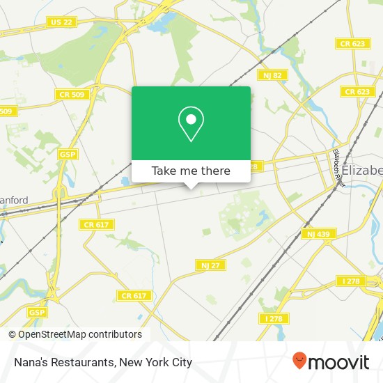 Nana's Restaurants map