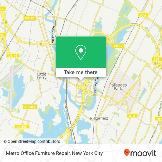 Metro Office Furniture Repair map