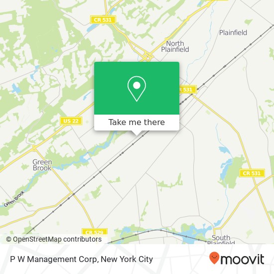 P W Management Corp map