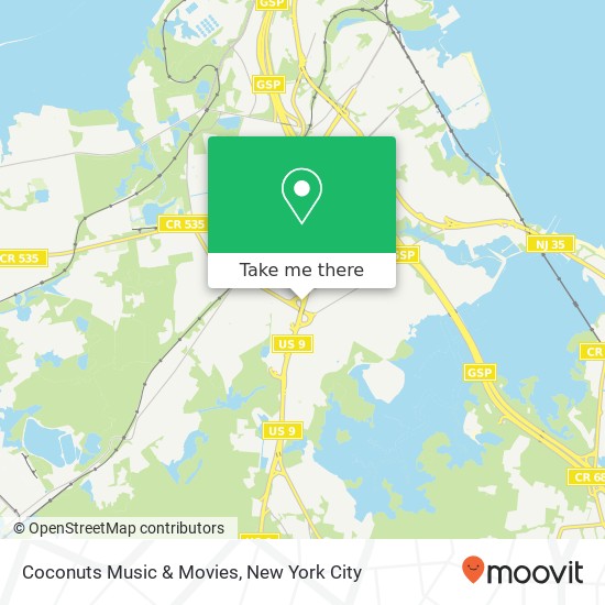 Coconuts Music & Movies map