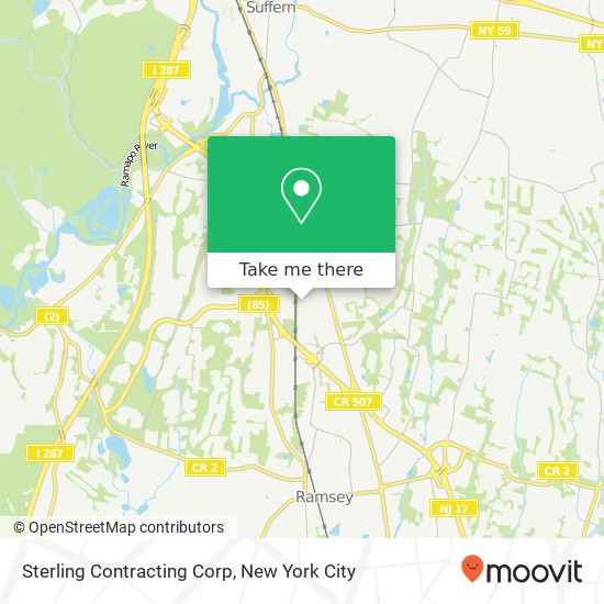 Sterling Contracting Corp map