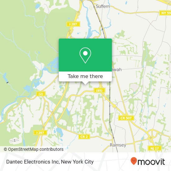 Mapa de Dantec Electronics Inc