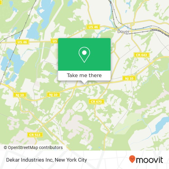 Dekar Industries Inc map