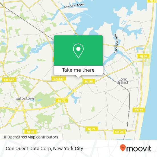 Mapa de Con Quest Data Corp