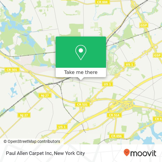 Mapa de Paul Allen Carpet Inc