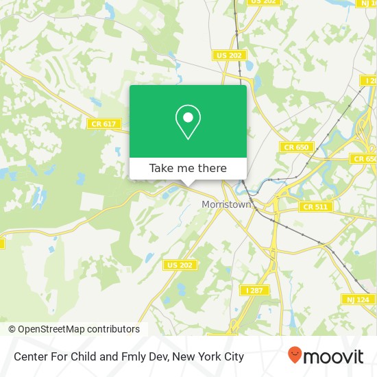 Mapa de Center For Child and Fmly Dev