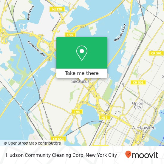 Hudson Community Cleaning Corp map