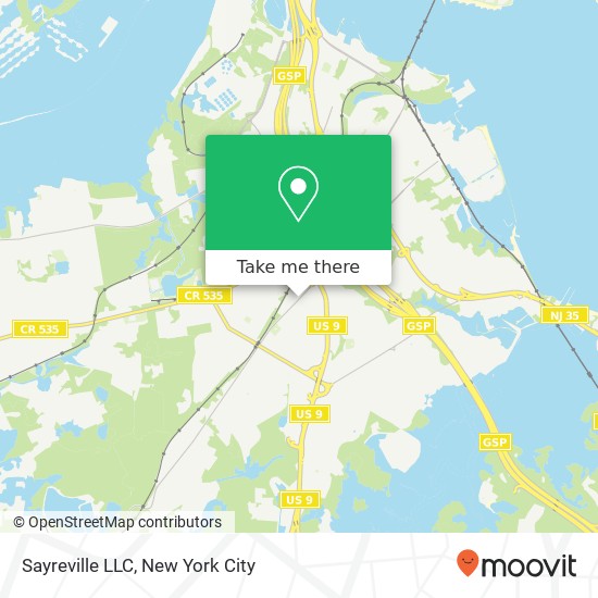 Mapa de Sayreville LLC